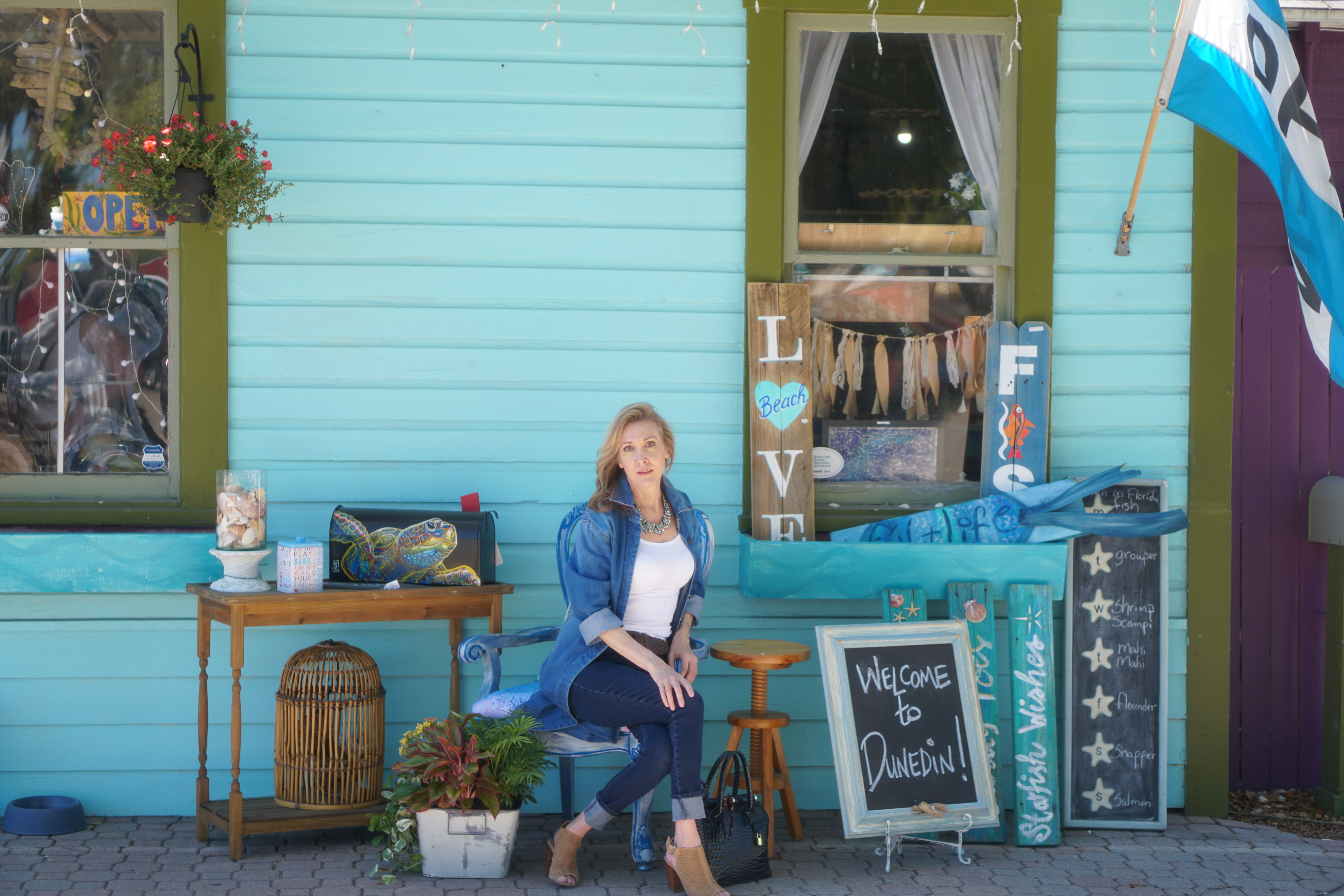 For an Ideal Daycation Wearing a Versatile Blue Denim Coat Dress from Who What Wear and Target fits the bill