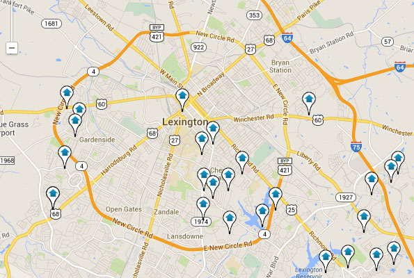 Map Zip Code Lexington Ky