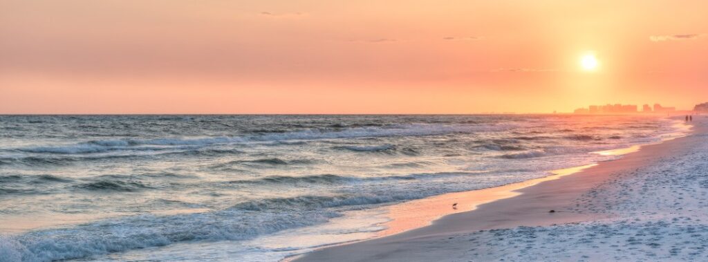 Santa Rosa Beach at Sunset