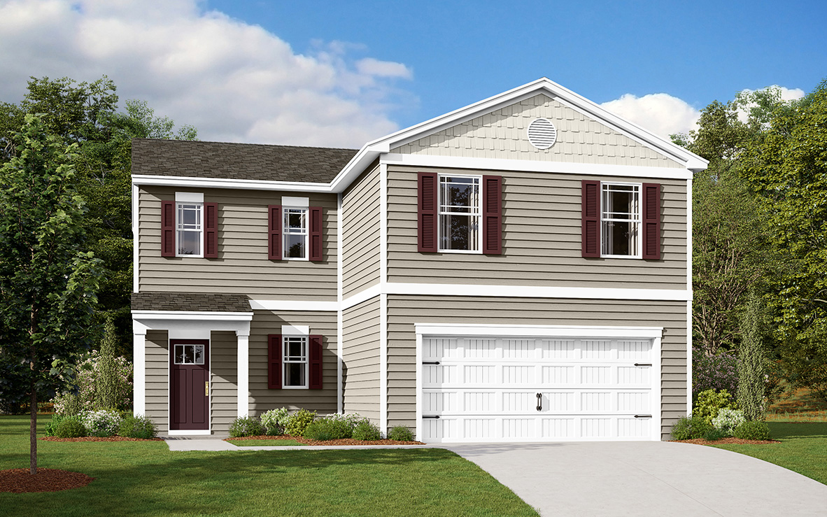 Loganberry Village, Deerfield model front