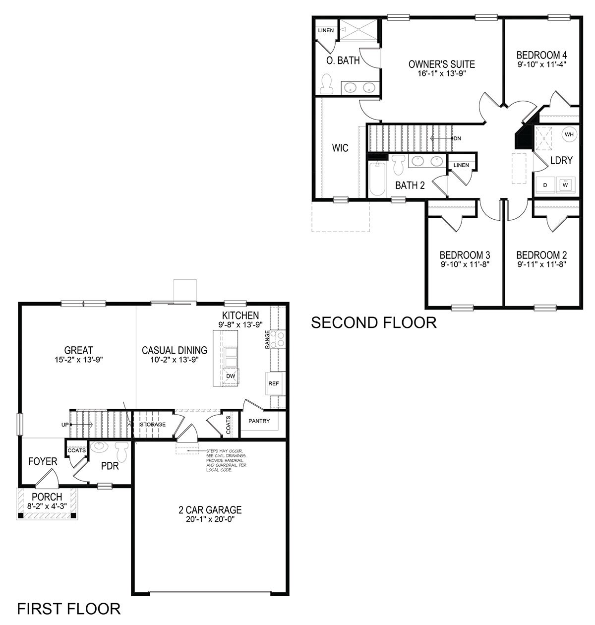 Loganberry Village, Deerfield model floor plan