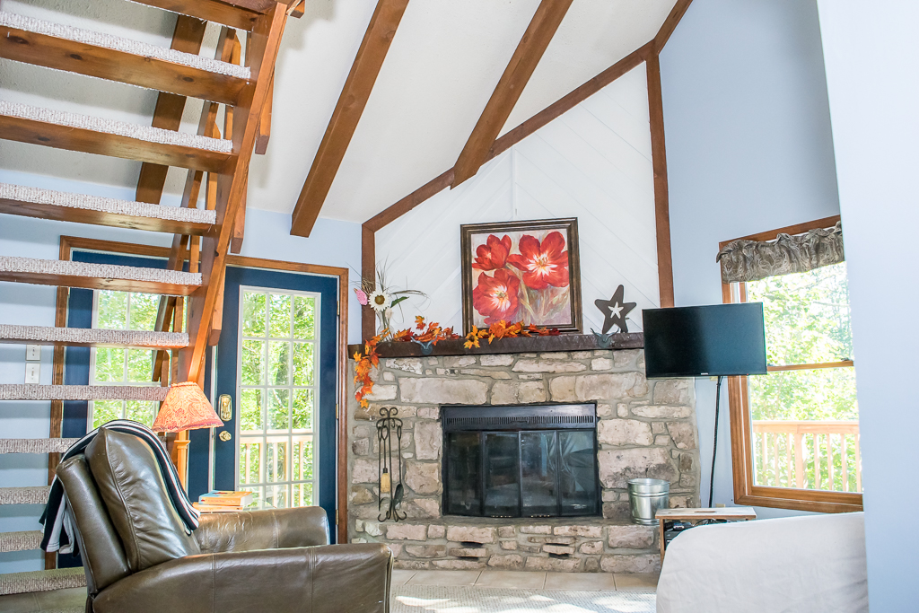 101 Maple Ln. Beech Mountain fireplace