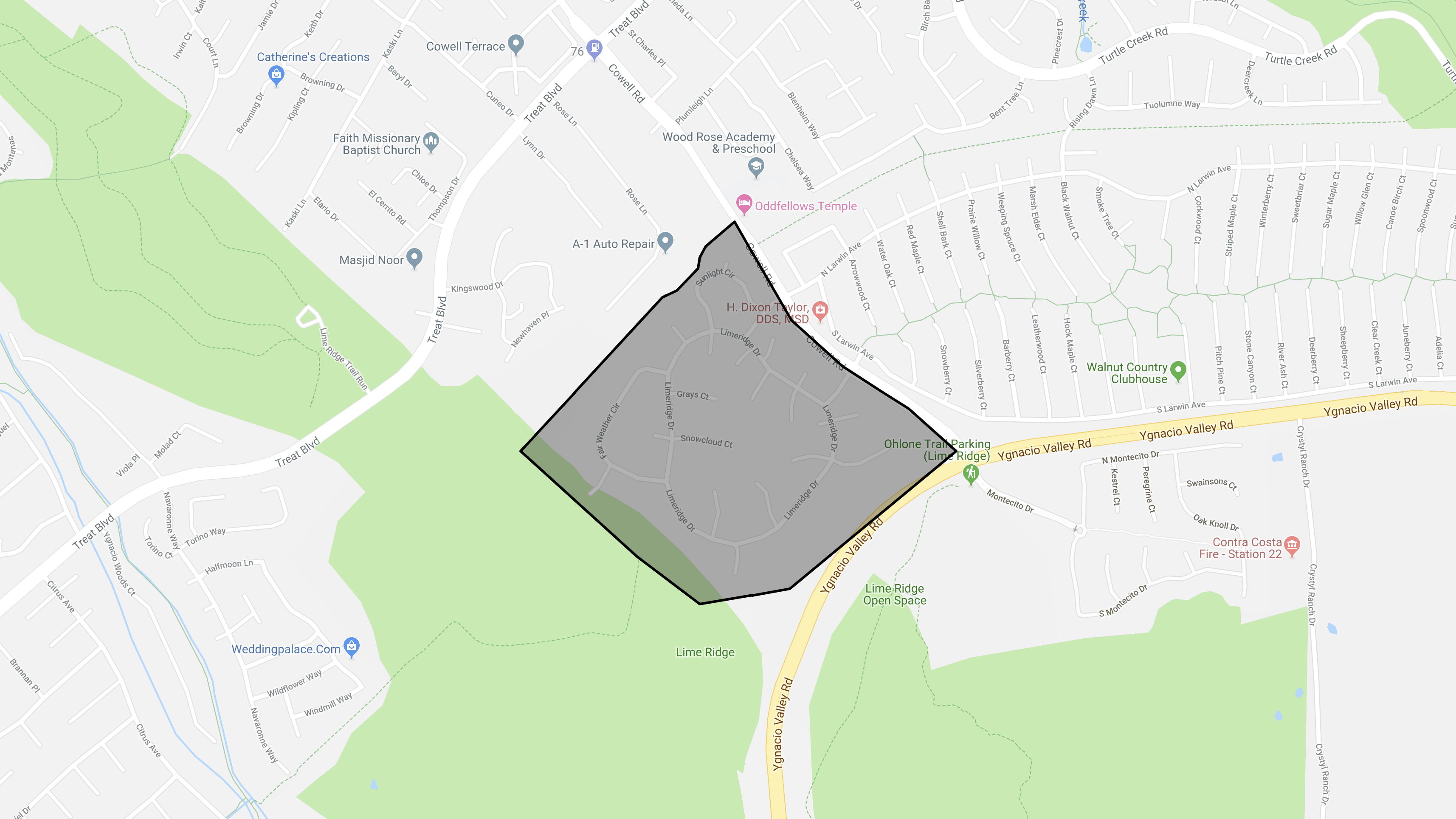 Homes For Sale in Limeridge Neighborhood Concord CA