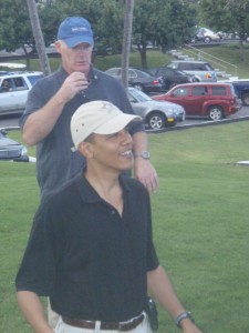 Obama Golfing Obama Wishing Local Lanikai Crowd a Merry Christmas