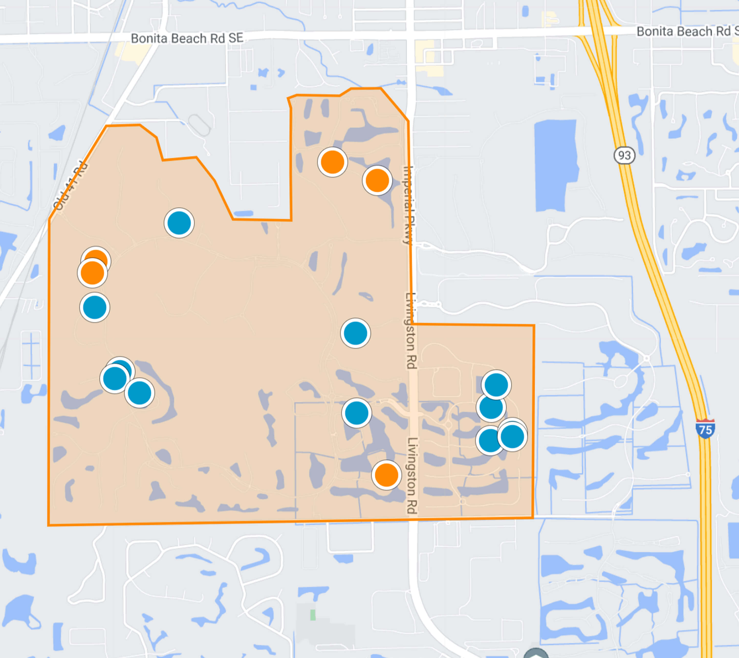 Mediterra Naples real estate map search