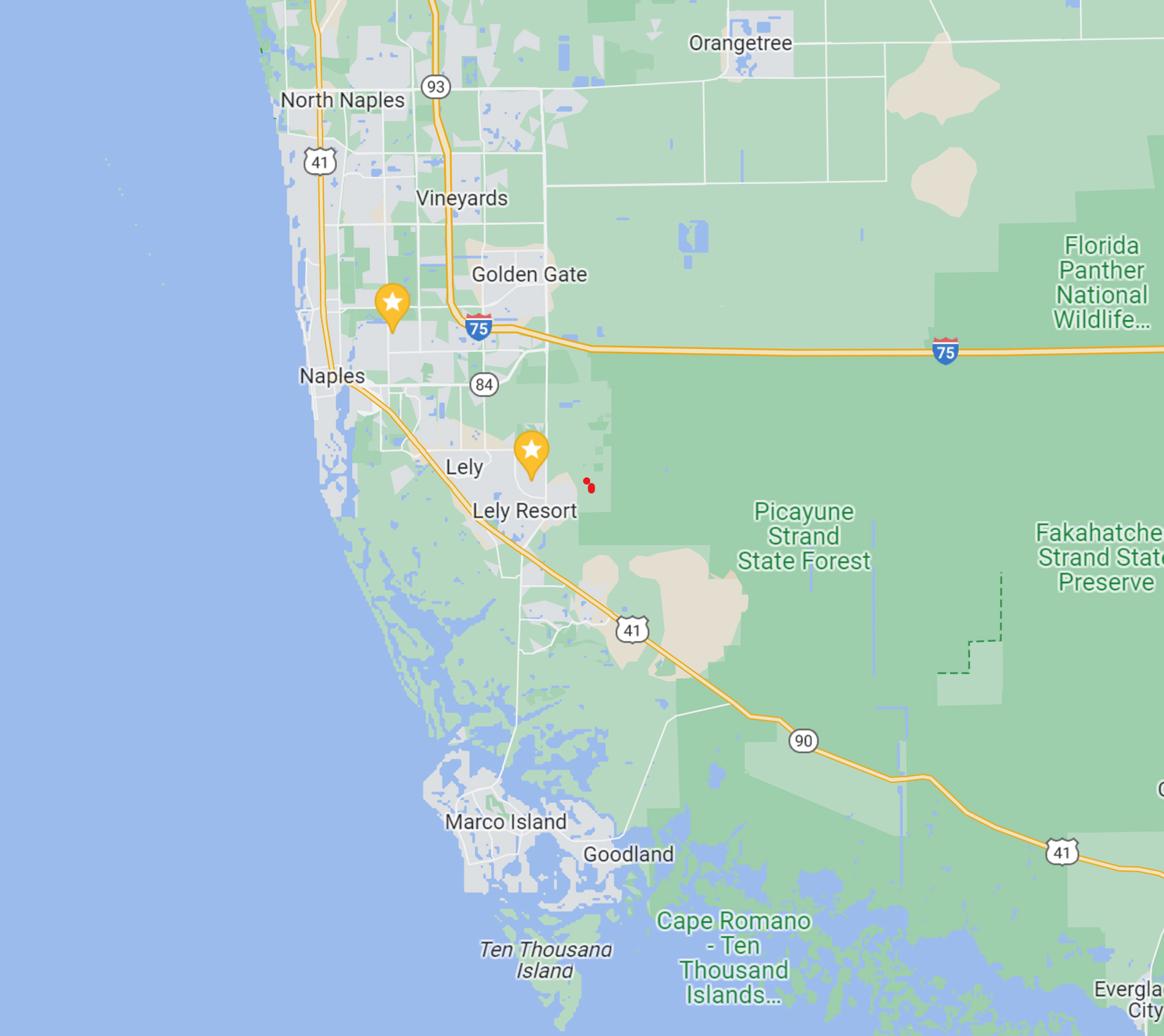 Quail Woods Estates Naples map search
