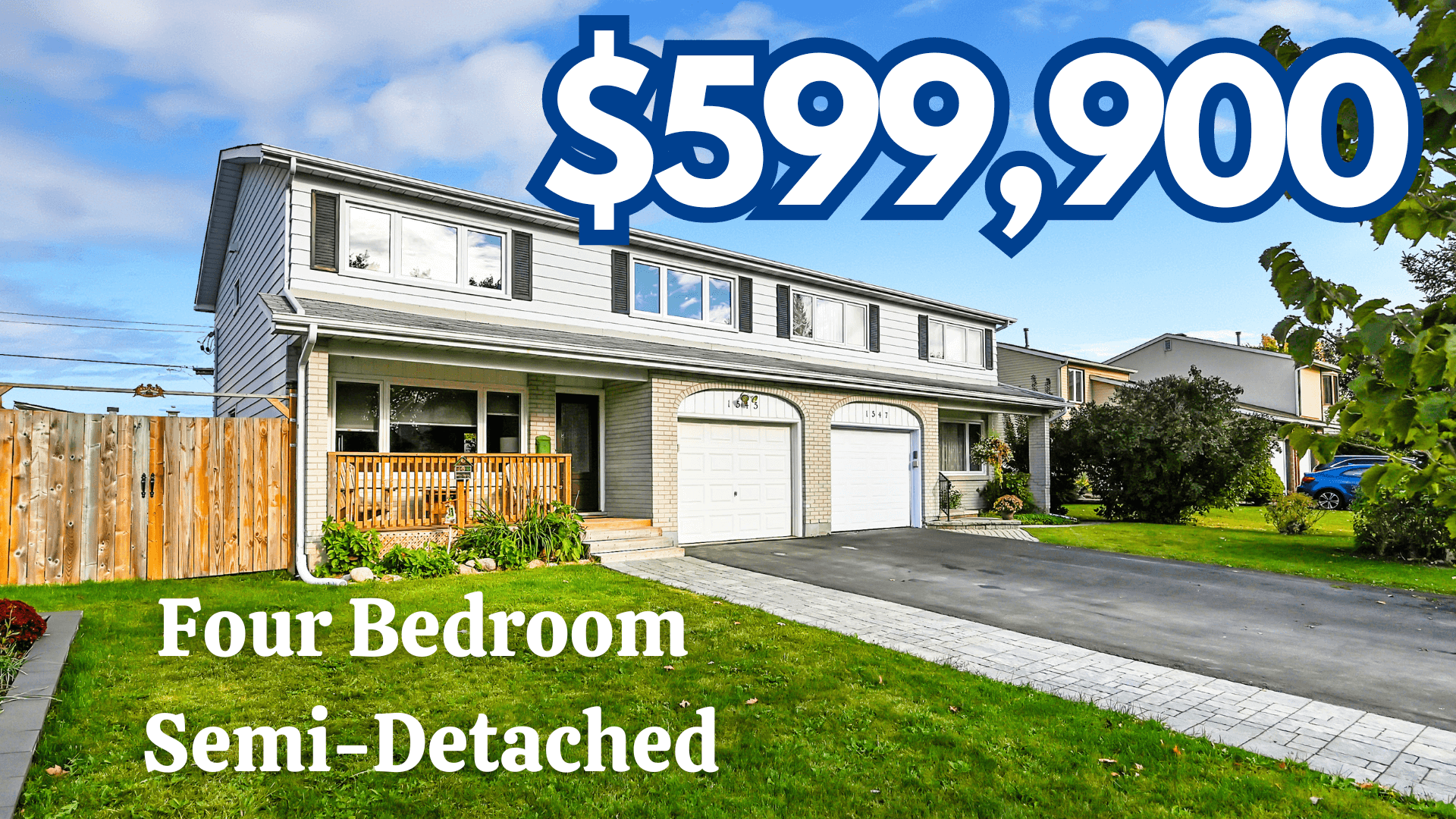 1545 Prestwick Drive, Orleans 4 Bedroom Semi Detached