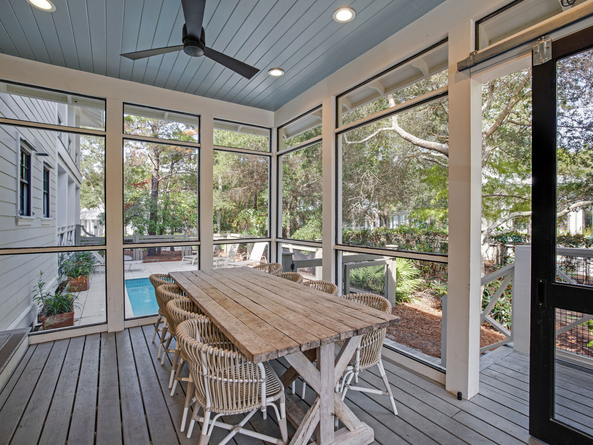 Watercolor House Porch