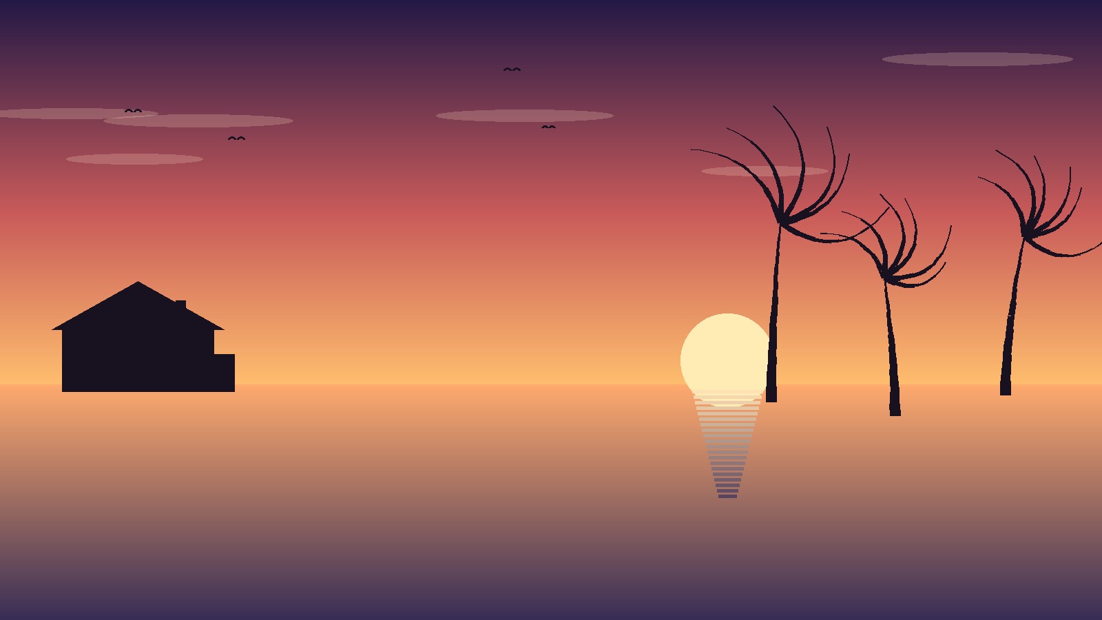 Sunset over Hawaii with palm trees, illustrating rising housing inventory across the islands