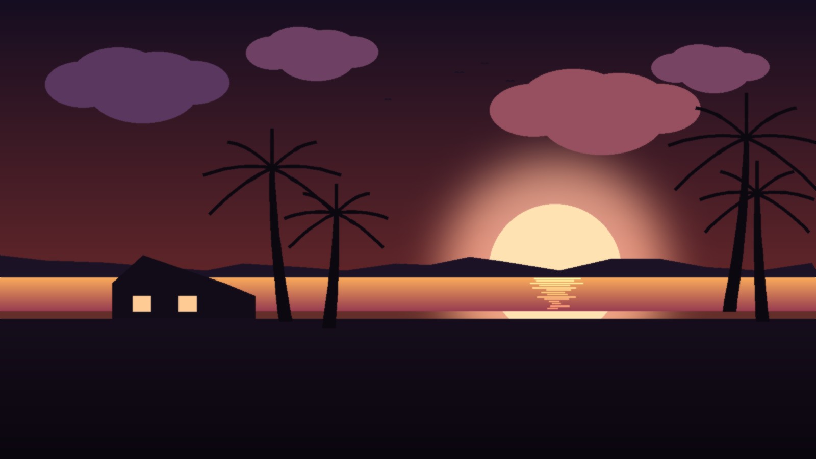 Hawaii sunset over palm trees and a home, symbolizing affordable homeownership under Hawaii's new leasehold law