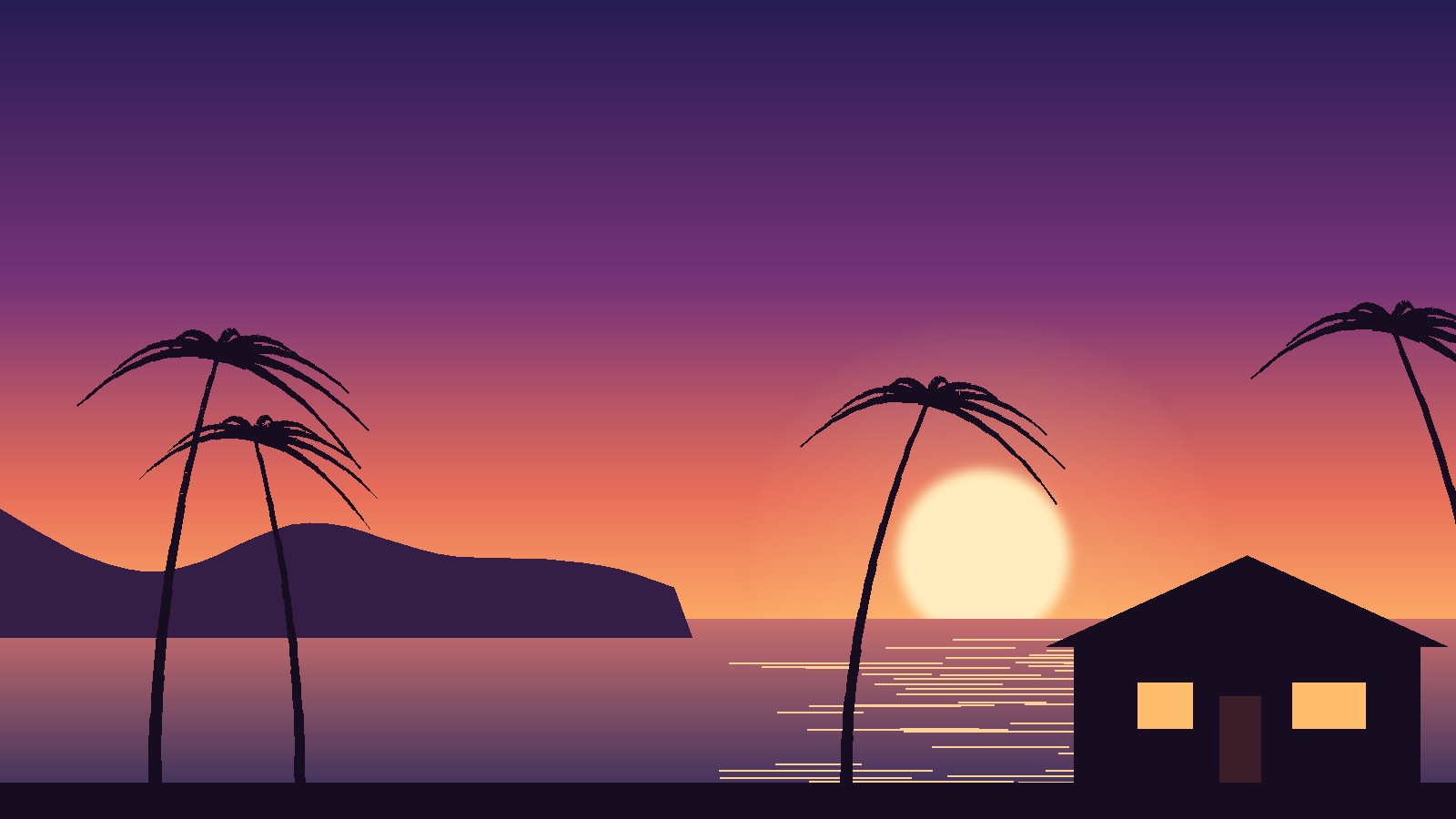 Hawaii sunset with palm trees and a home silhouette, illustrating the September 2026 Fed rate hike