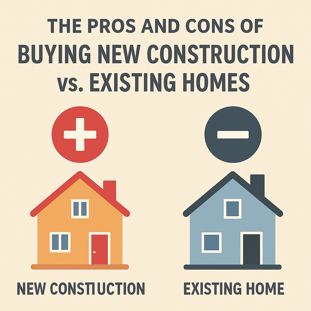 New Construction vs. Existing Homes: Pros and Cons for Homebuyers