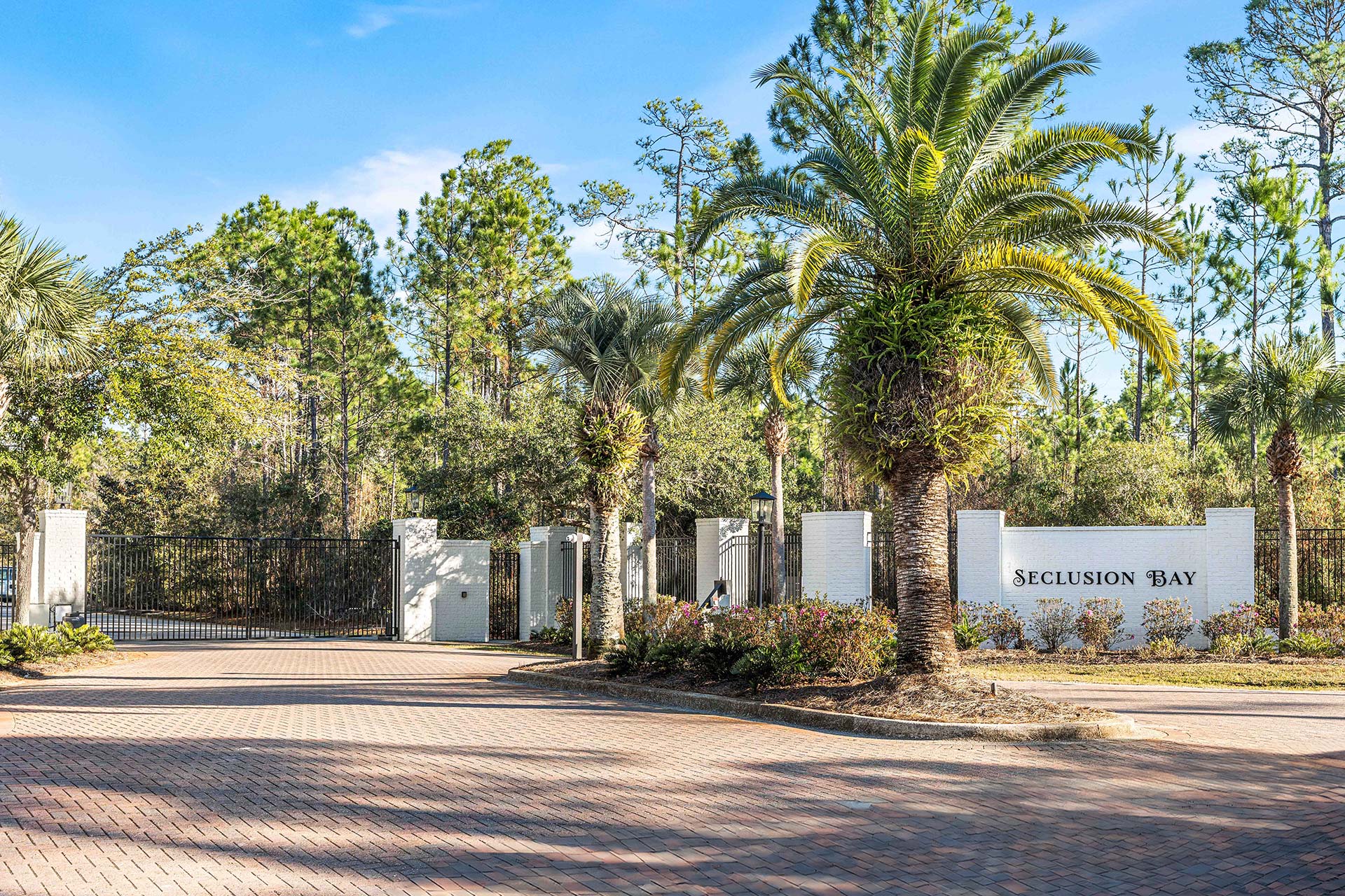 Seclusion Bay Santa Rosa Beach Gated Entrance