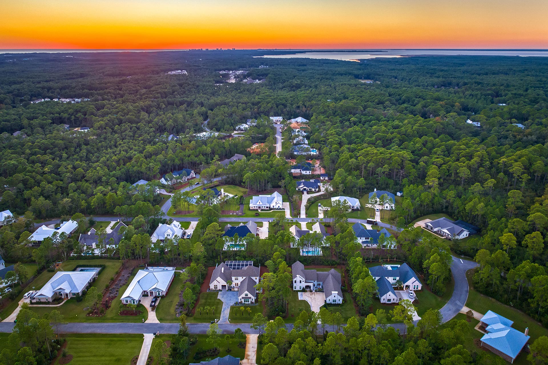 Seclusion Bay Santa Rosa Beach Sunset