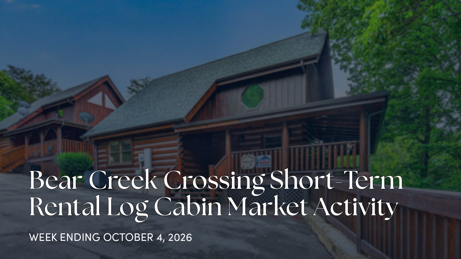 Bear Creek Crossing Weekly Market Update: 1 Closed Sale for the week ending October 4, 2026