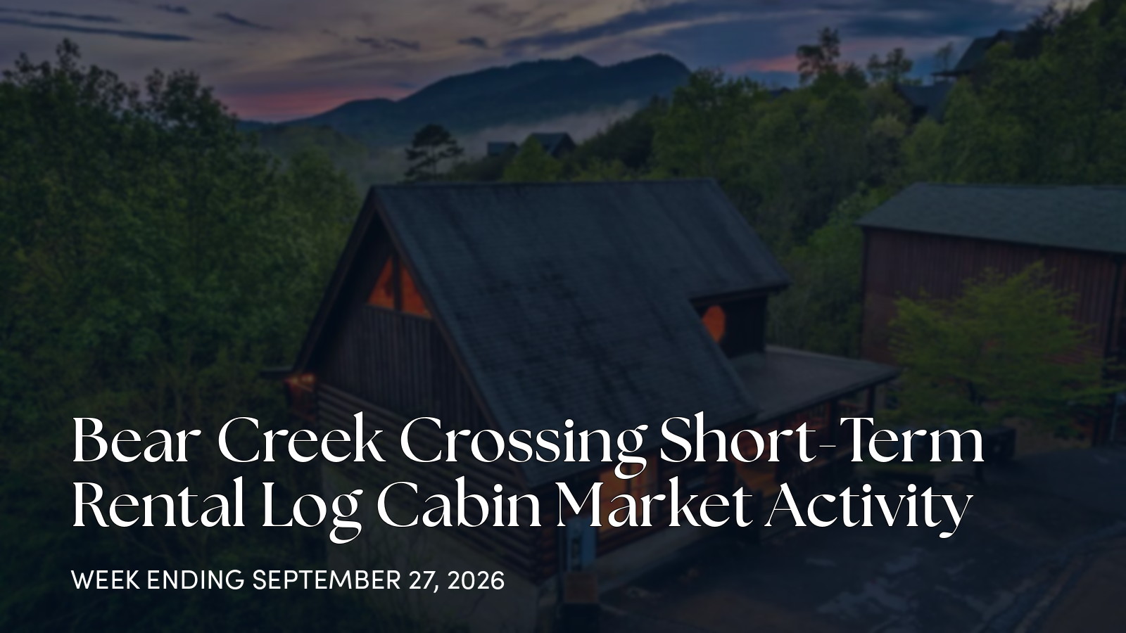 Bear Creek Crossing Weekly Market Update: 1 New Listing for the week ending September 27, 2026