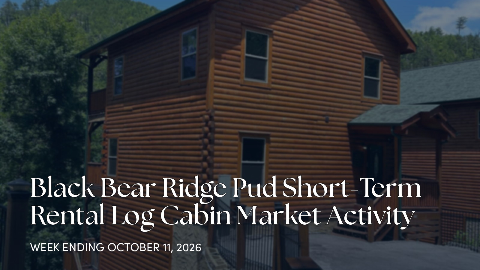 Black Bear Ridge Pud Weekly Market Update: One Active Cabin Price Reduction for the week ending October 11, 2026