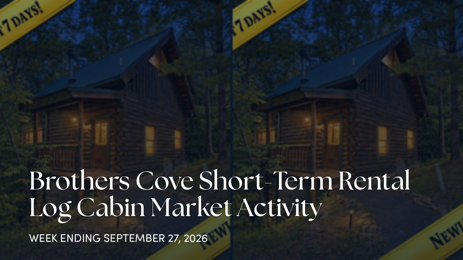 Brothers Cove Weekly Market Update: 2 Closed Sales at 3039 Brothers Way for the week ending September 27, 2026