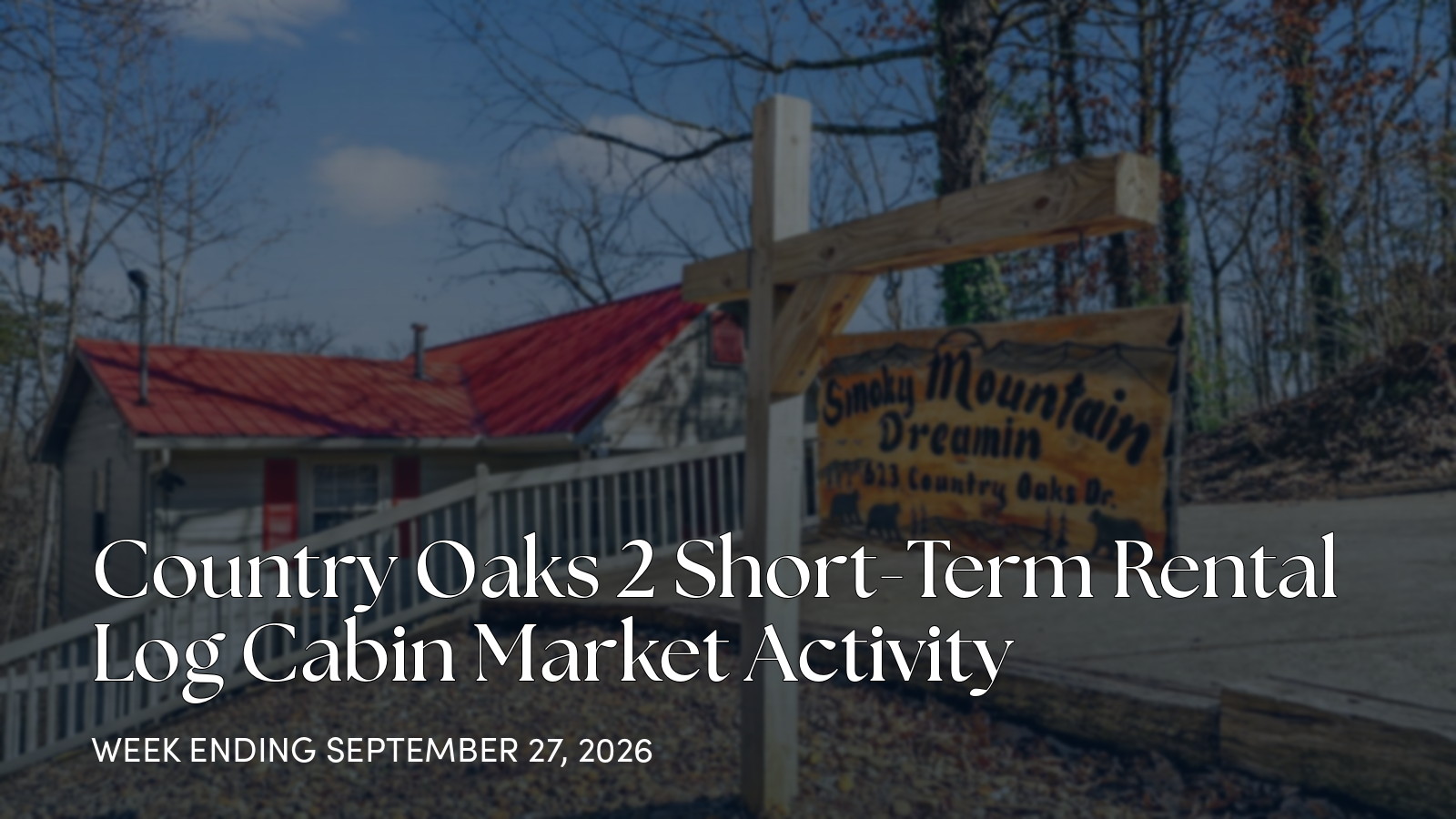 Country Oaks 2 Weekly Market Update: One Price Cut, No New Sales Activity for the week ending September 27, 2026