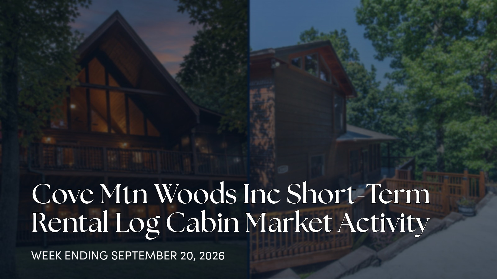 Cove Mtn Woods Inc Weekly Real Estate Update for the week ending September 20, 2026