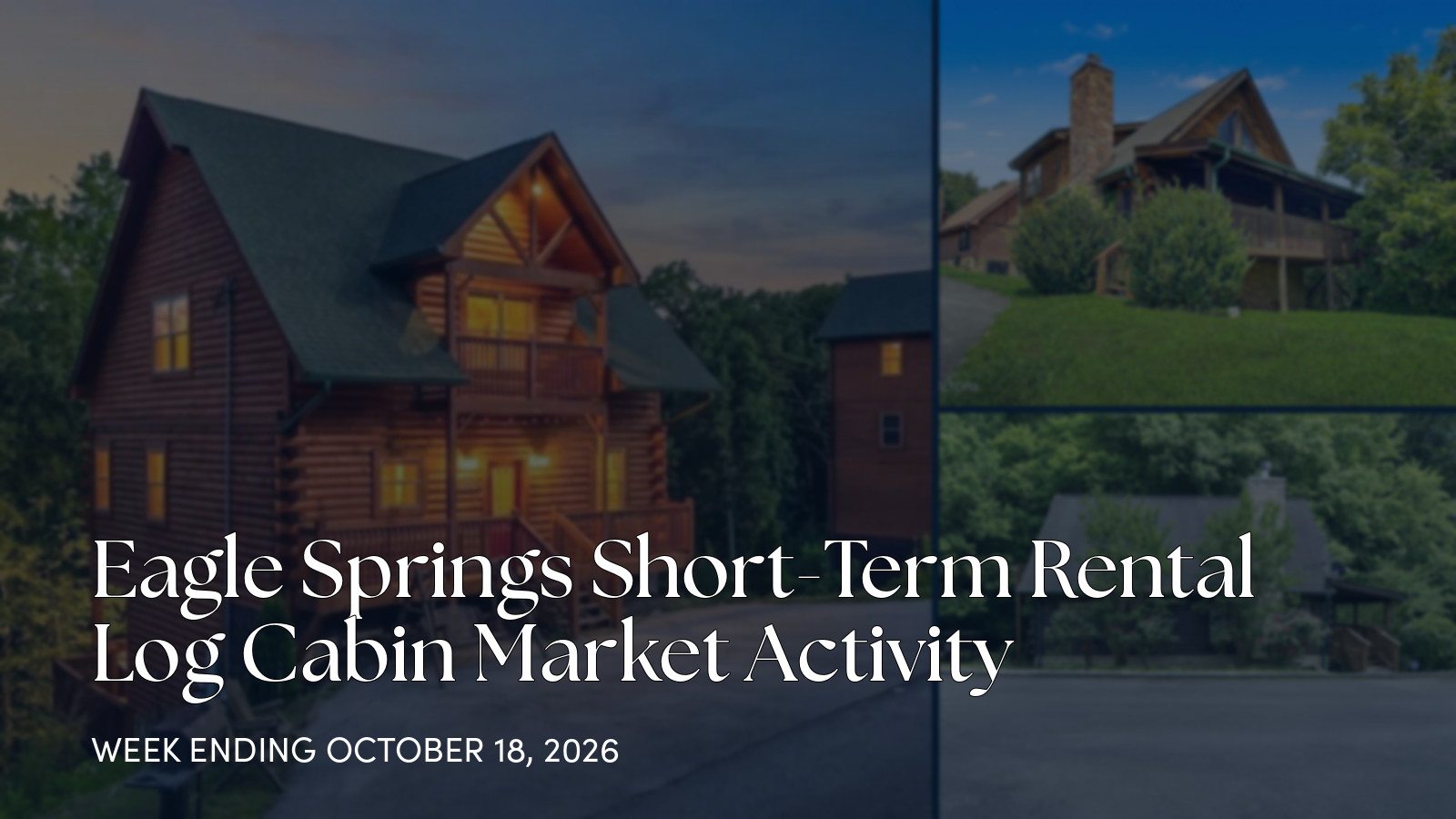 Eagle Springs Weekly Cabin Market Update for the week ending October 18, 2026