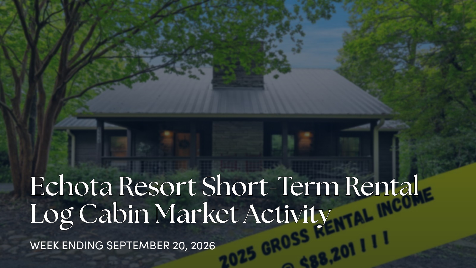 Echota Resort Weekly Market Update: 1 Closed Sale for the week ending September 20, 2026