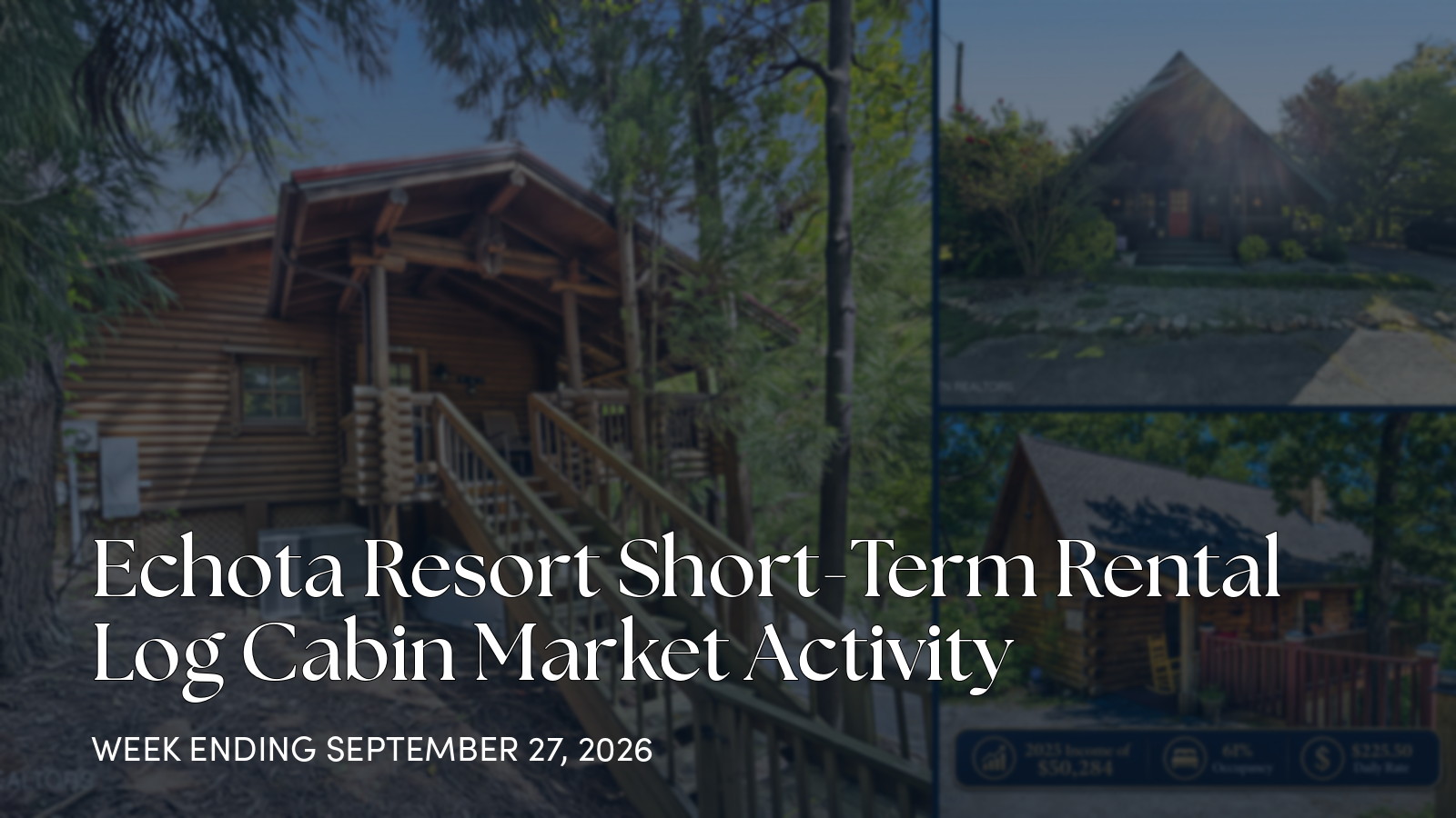 Echota Resort Weekly Cabin Market Update for the week ending September 27, 2026