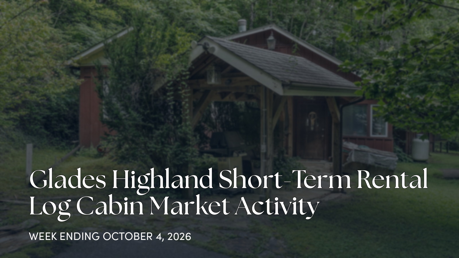 Glades Highland Market Update: One Active Listing Cuts Price for the week ending October 4, 2026