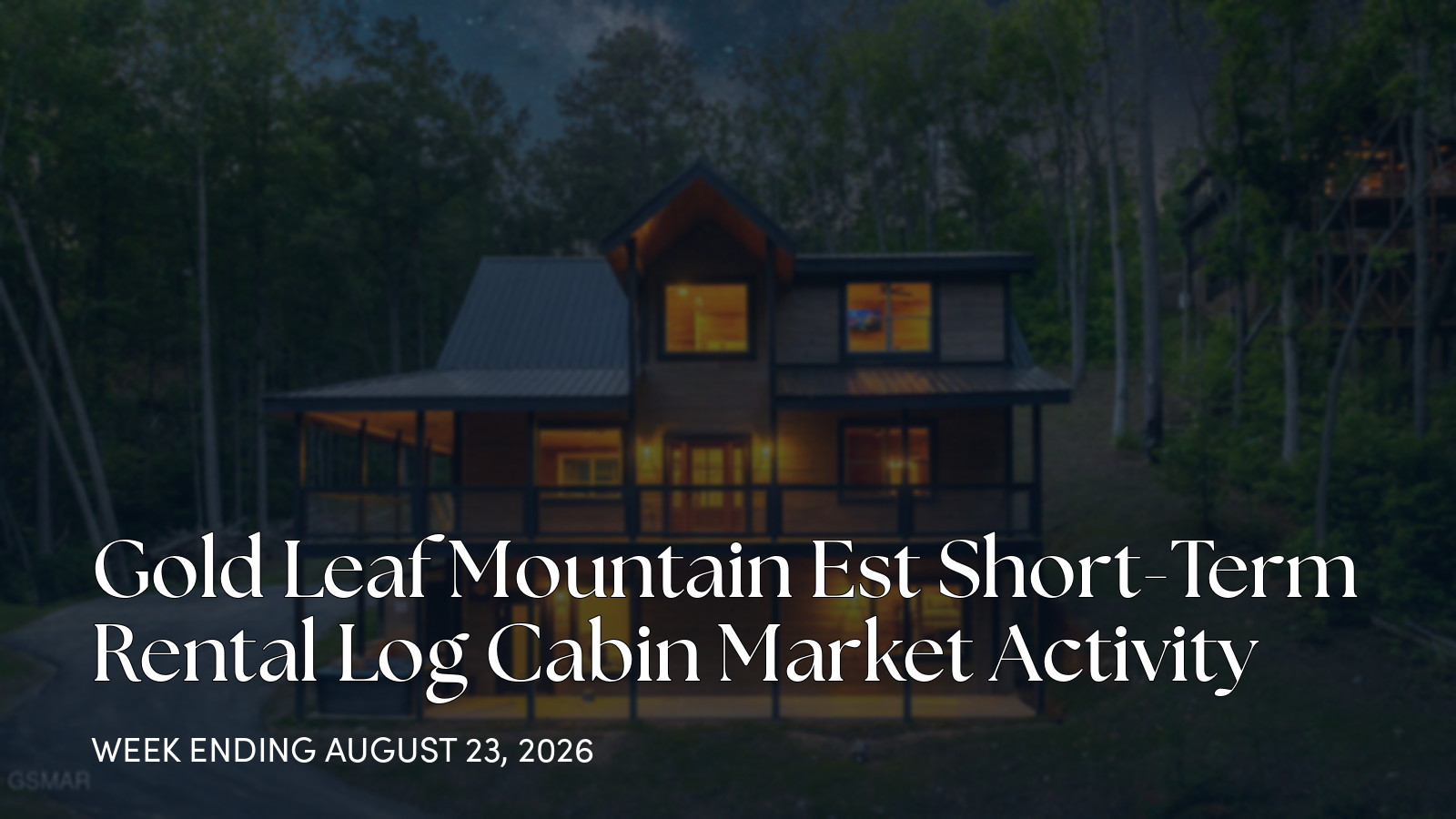 Gold Leaf Mountain Est Weekly Market Update: 1 New Active Listing for the week ending August 23, 2026
