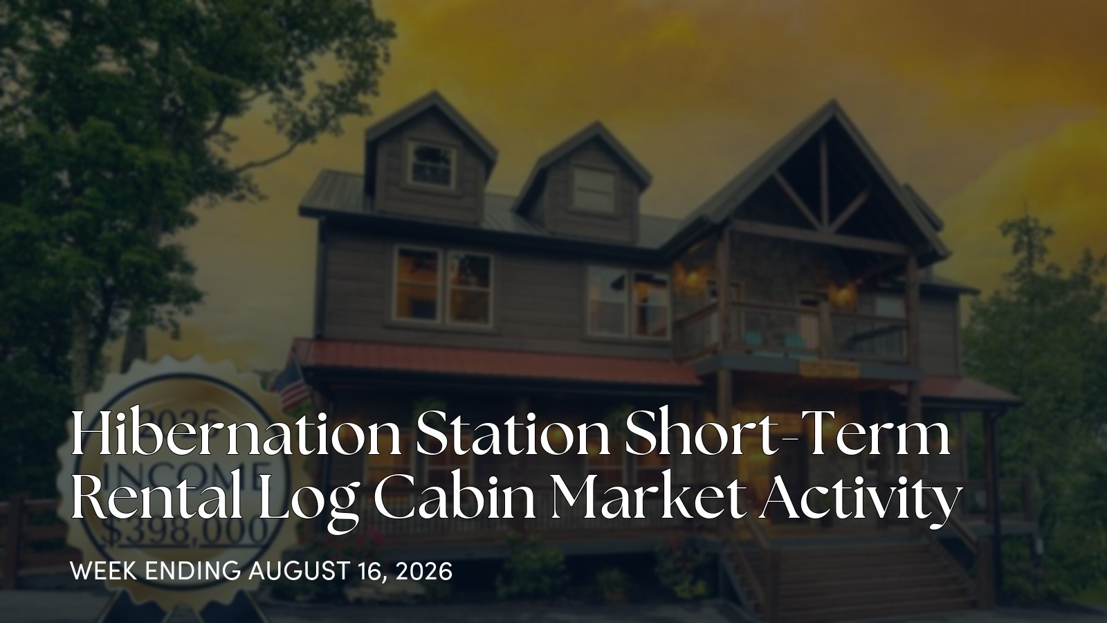 Hibernation Station Weekly Market Update: 1 Closed Sale for the week ending August 16, 2026