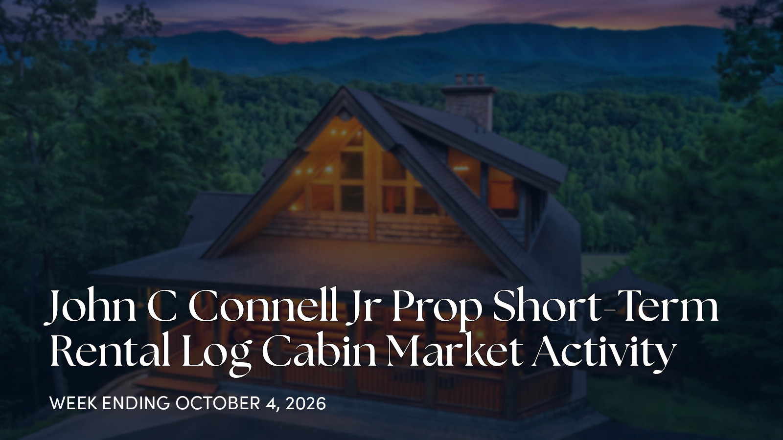 John C Connell Jr Prop Weekly Market Update for the week ending October 4, 2026