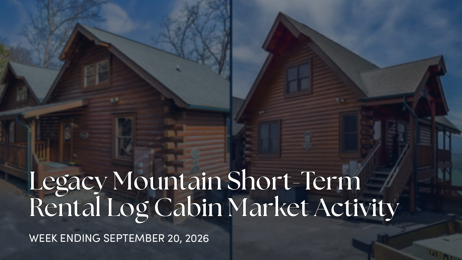 Legacy Mountain Weekly Market Update: New Listing and Pending Sale for the week ending September 20, 2026