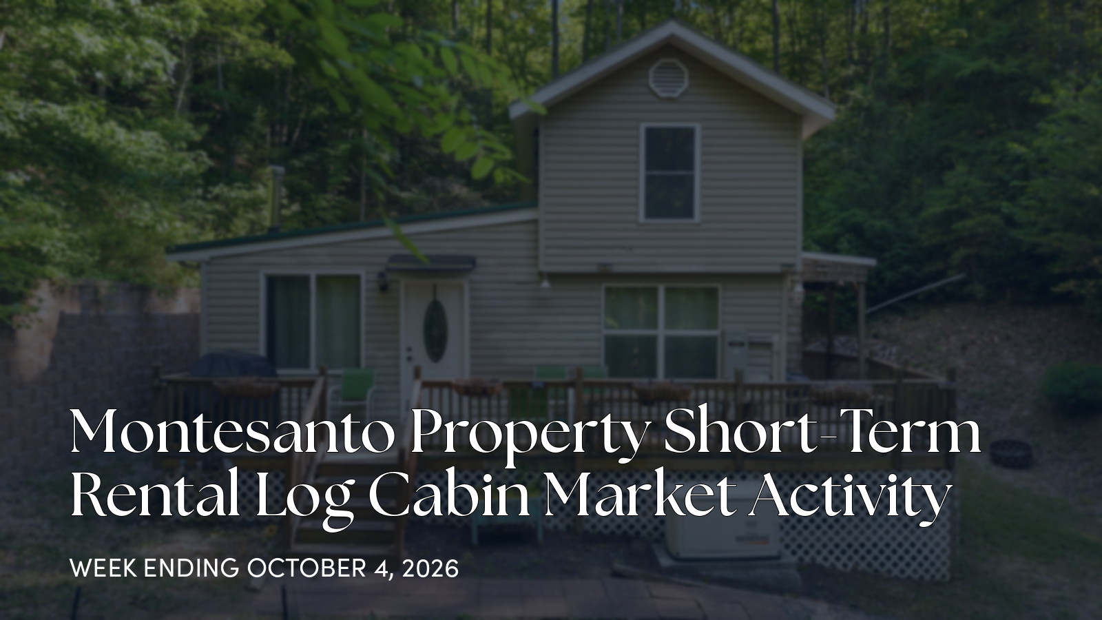 Montesanto Property Weekly Real Estate Update for the week ending October 4, 2026