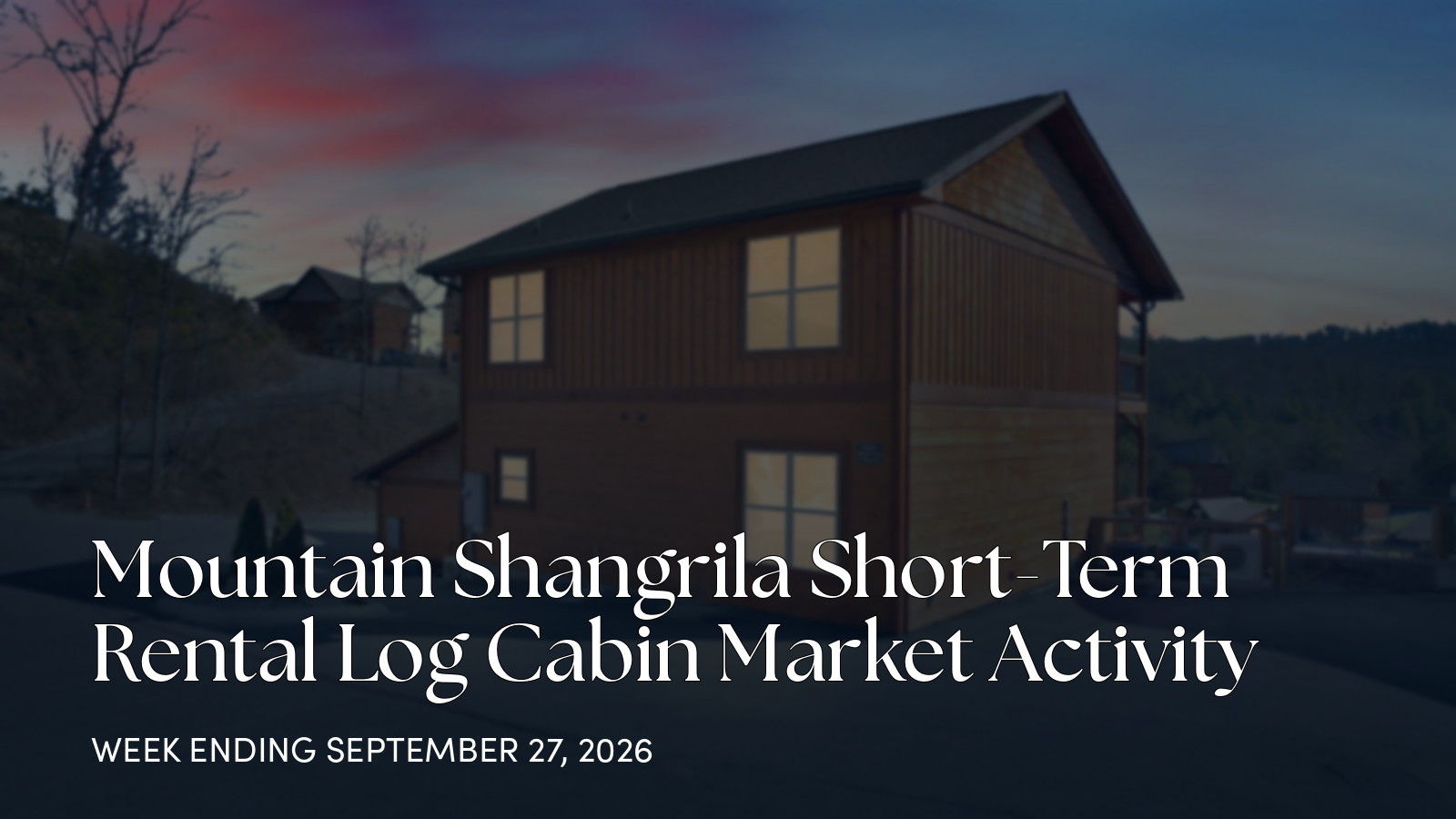 Mountain Shangrila Weekly Market Update for the week ending September 27, 2026