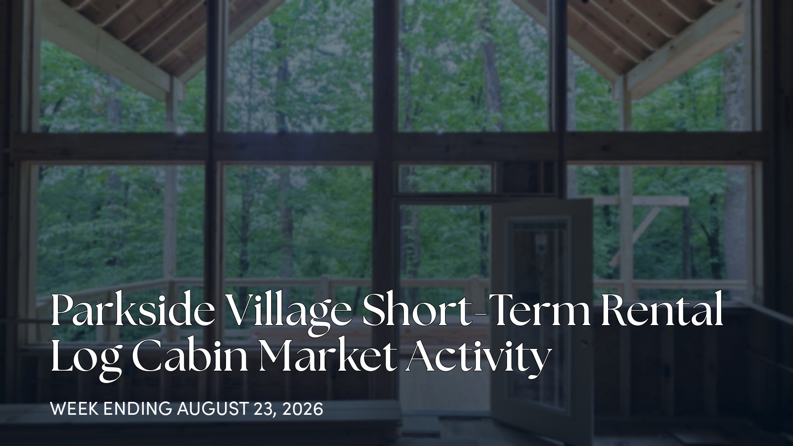 Parkside Village Weekly Market Update: 1 Closed Sale in Sevierville for the week ending August 23, 2026