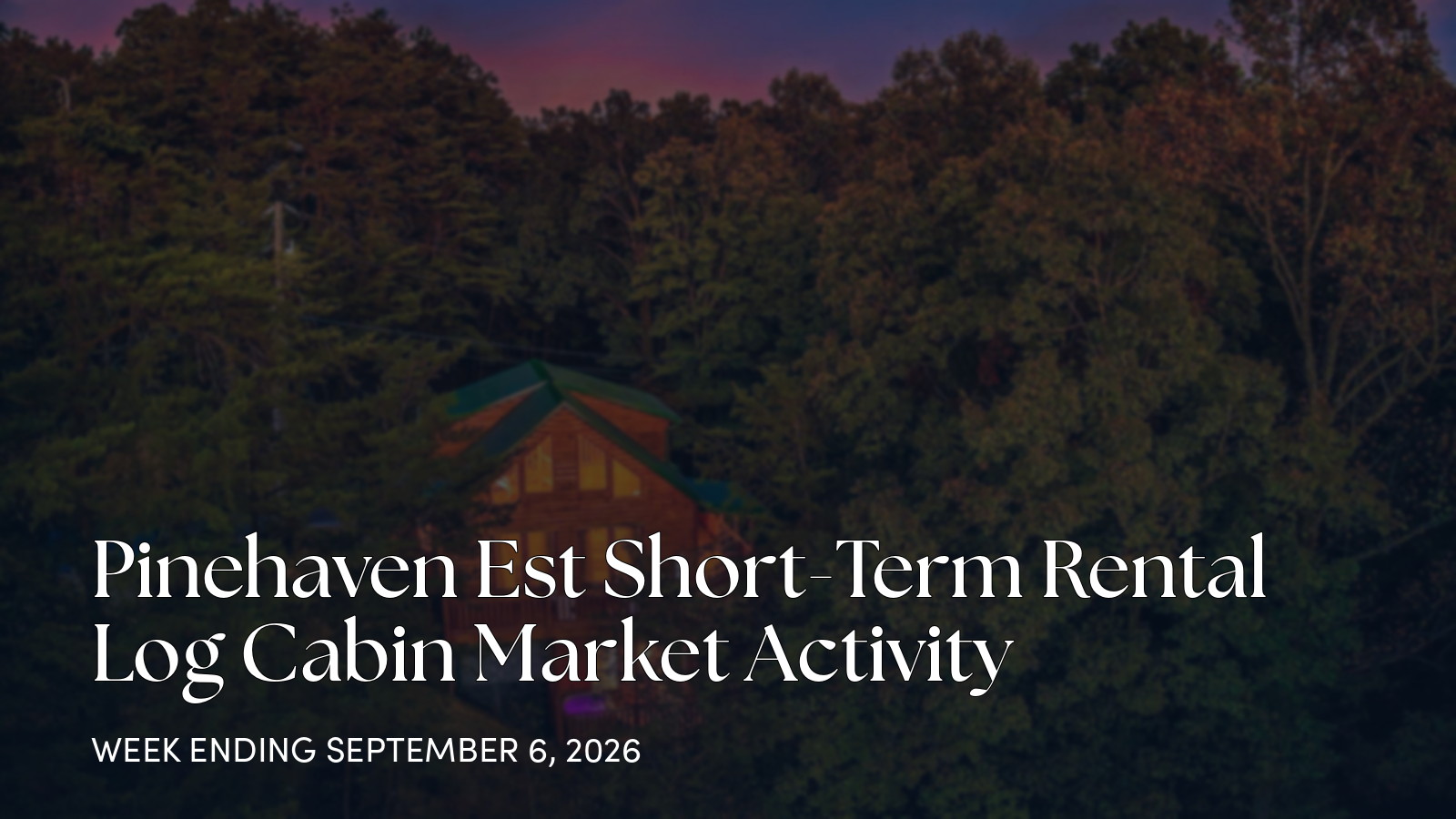 Pinehaven Est Weekly Market Update: One Active Listing Took a Price Cut for the week ending September 6, 2026