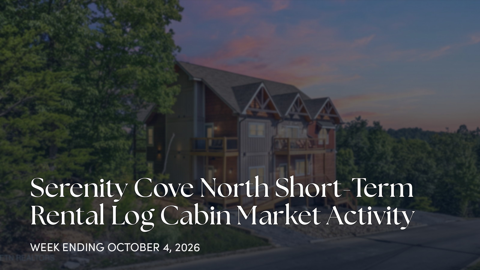 Serenity Cove North Weekly Market Update for the week ending October 4, 2026