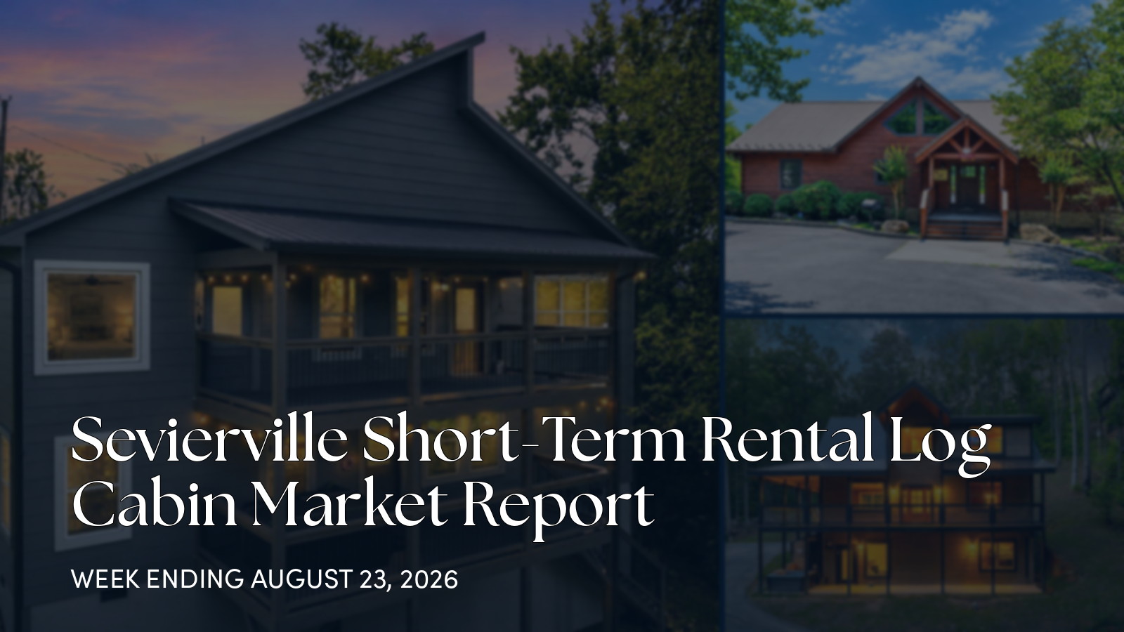 Sevierville Weekly Cabin Market Update: 6 New, 4 Pending, 1 Sold for the week ending August 23, 2026