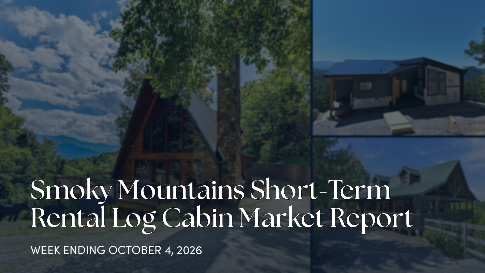 Smoky Mountains Cabin Market Update: New Listings, Pendings and Closings for the week ending October 4, 2026