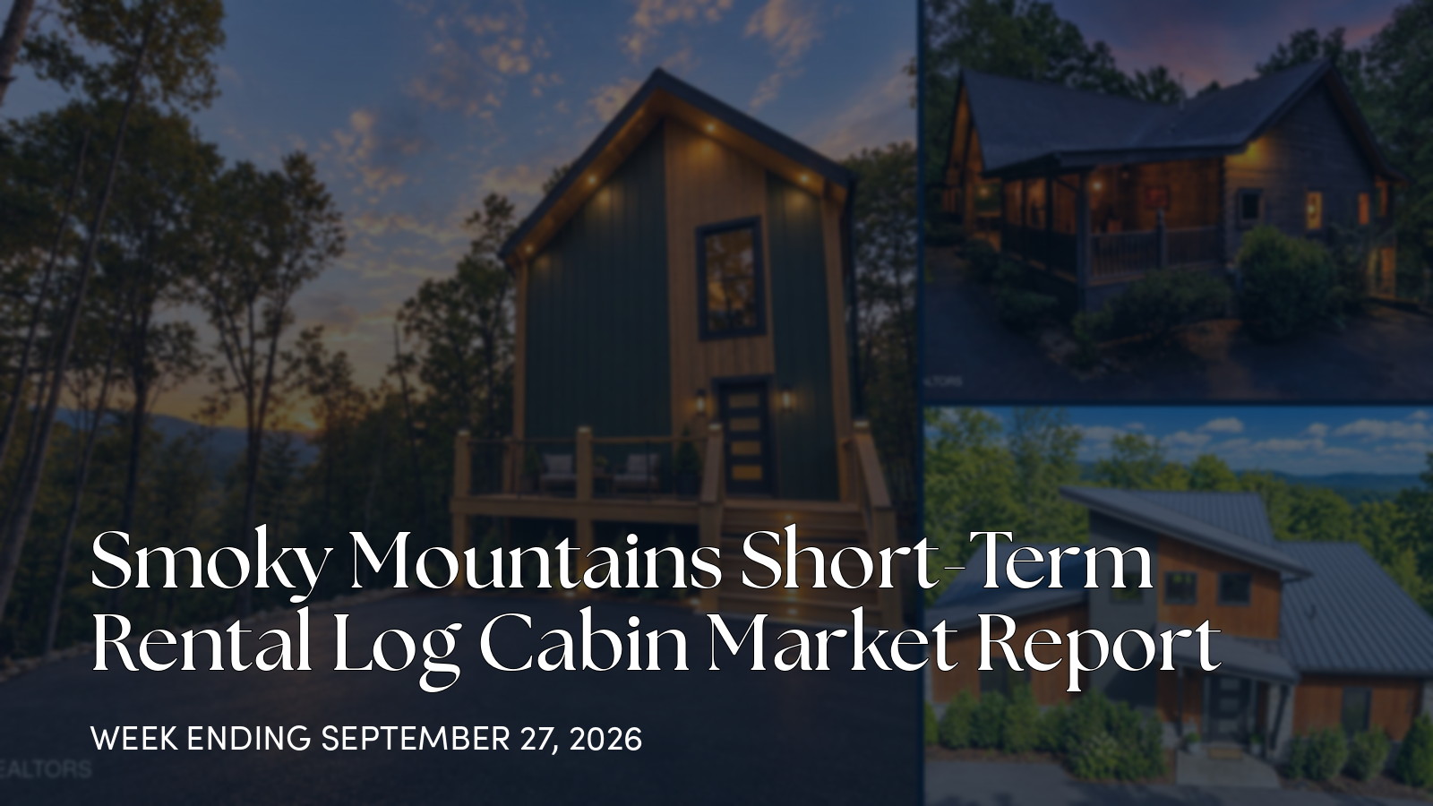 Smoky Mountains Cabin Market Weekly Update: New Listings, Pendings, and Closings for the week ending September 27, 2026