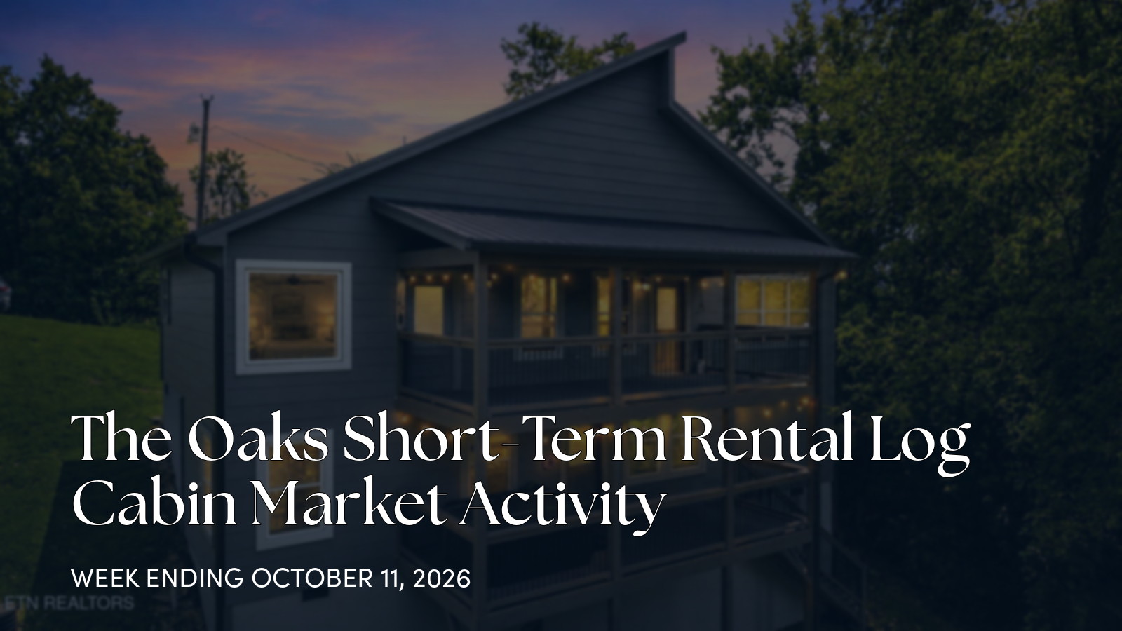 The Oaks Cabin Market Update: One Active Price Reduction for the week ending October 11, 2026