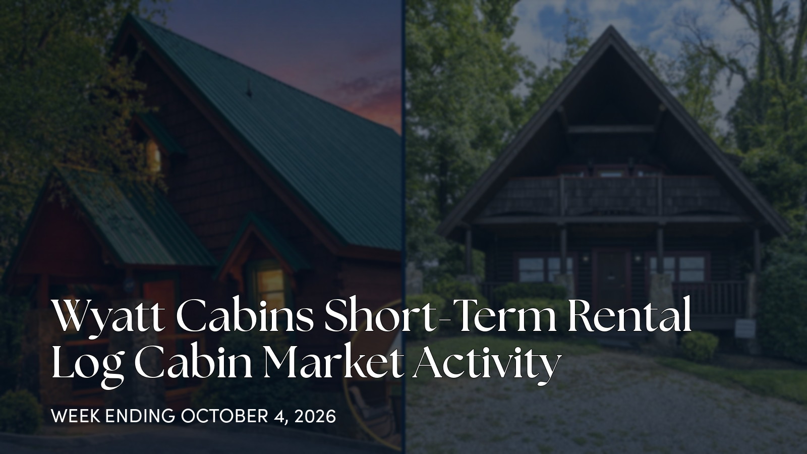 Wyatt Cabins Weekly Market Update: 1 New Listing, 1 Price Change for the week ending October 4, 2026