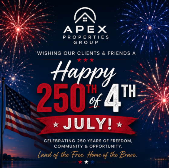 Apex Properties Happy 4th!