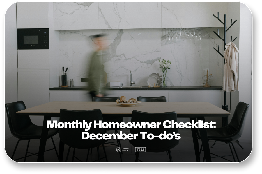 Monthly Homeowner Checklist Monthly Homeowner Checklist