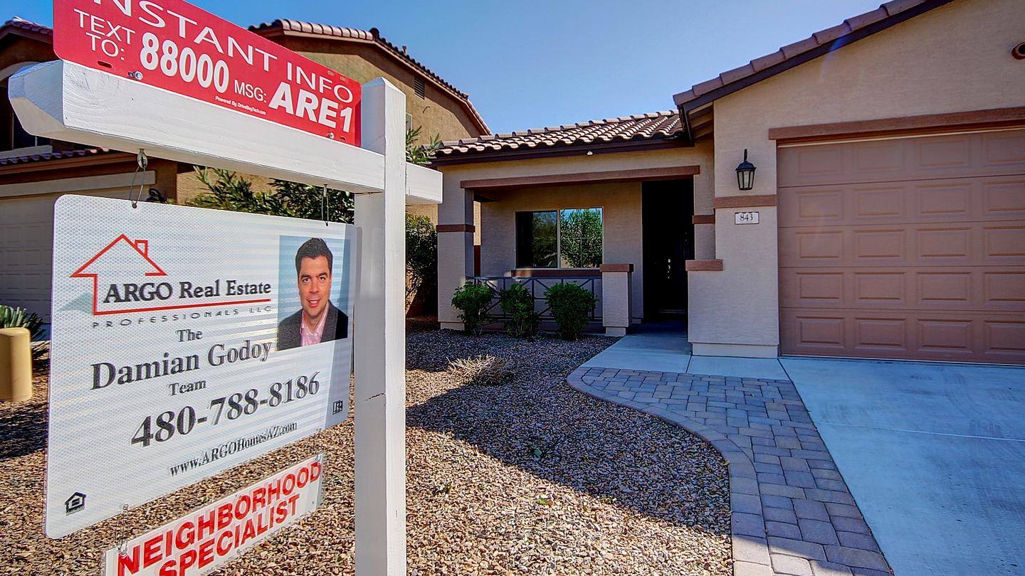 ARGO Real Estate Team sign in front of a home for sale in San Tan Valley, Arizona