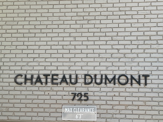 Chateau Dumont Condo Sign in Aspen