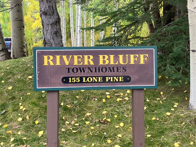 River Bluff Town Home Sign