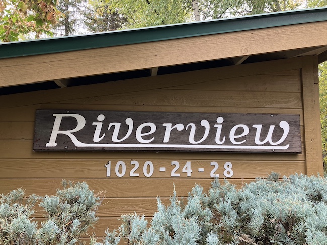 Riverview Condo Sign in Aspen