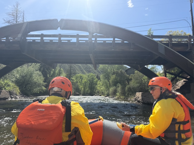 Arched Bridge Along the Roaring Fork River