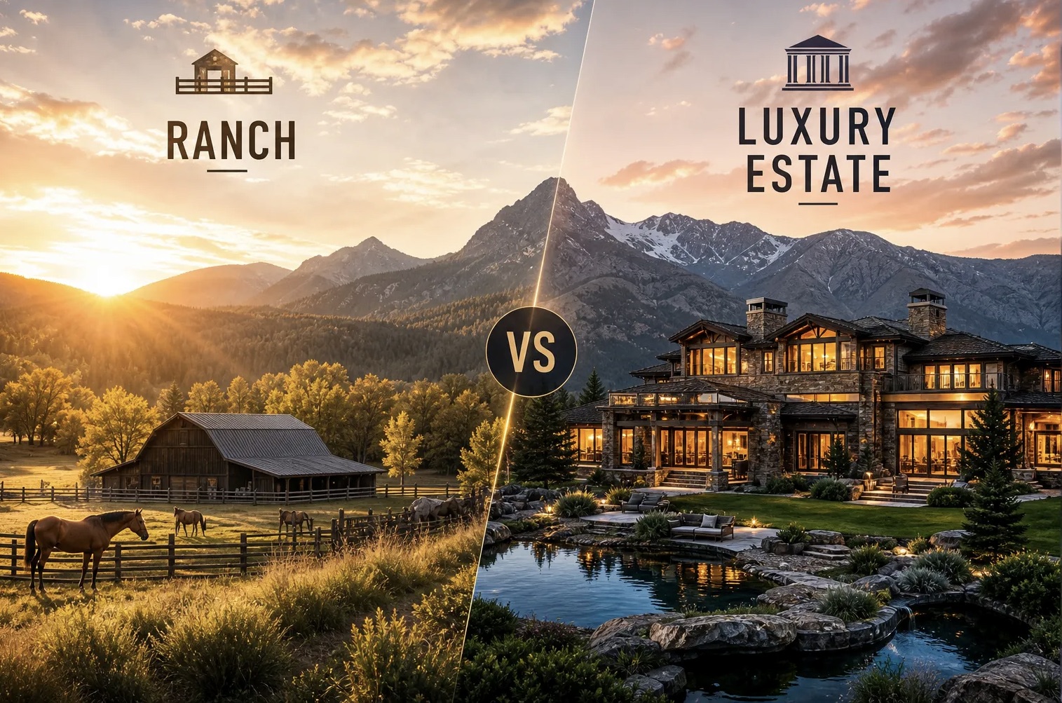 Aspen Ranch vs Luxury Estate